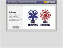 Tablet Screenshot of demtraining.ongov.net